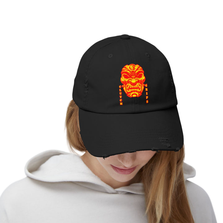 CG SAMURAI MASK ORANGE RED CAP