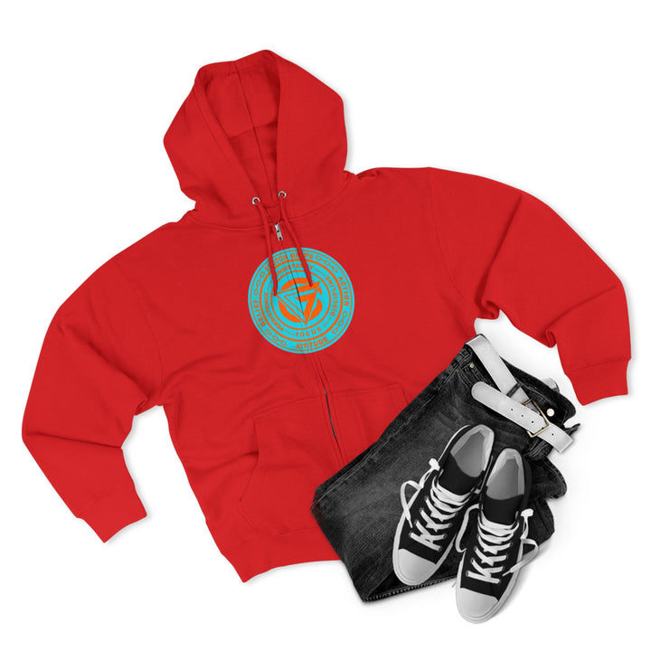 CG BIG MAC CHIEF AQUA ORANGE/CONQUER ZIP UP