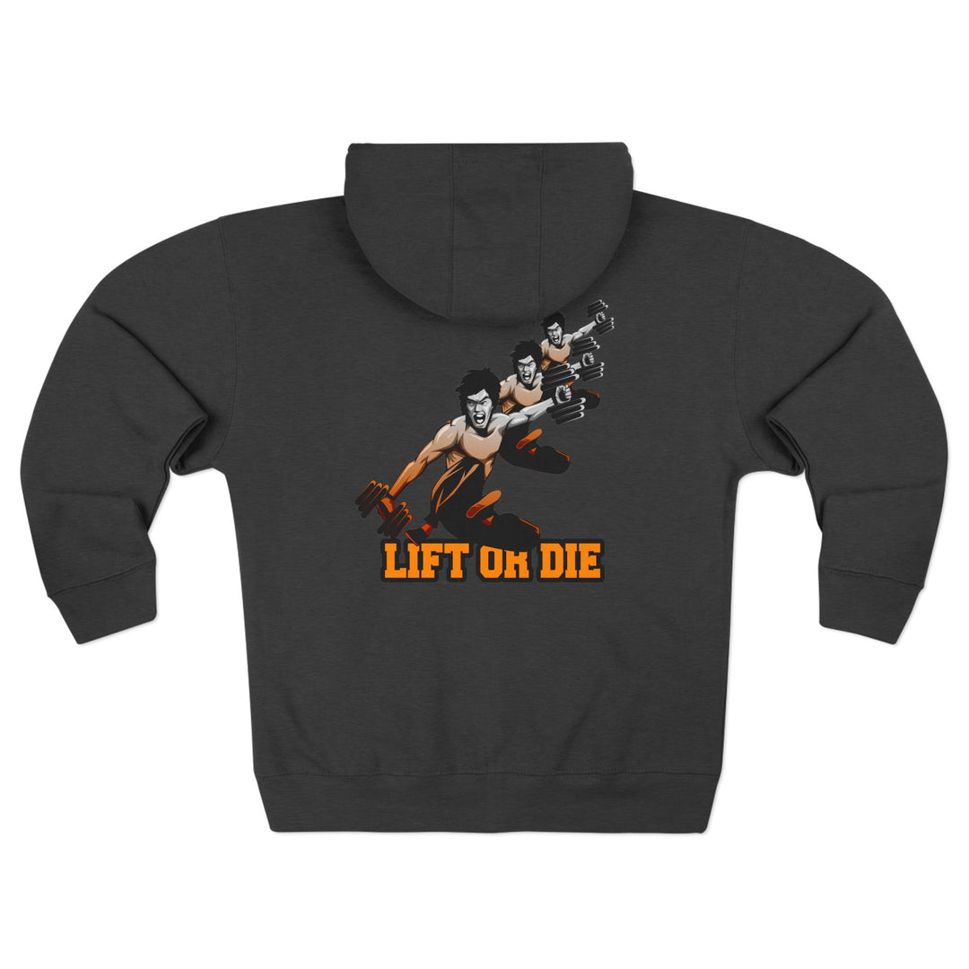 CG LIFT KICK ORANGE WHITE FADE /LIFT OR DIE ZIP UP