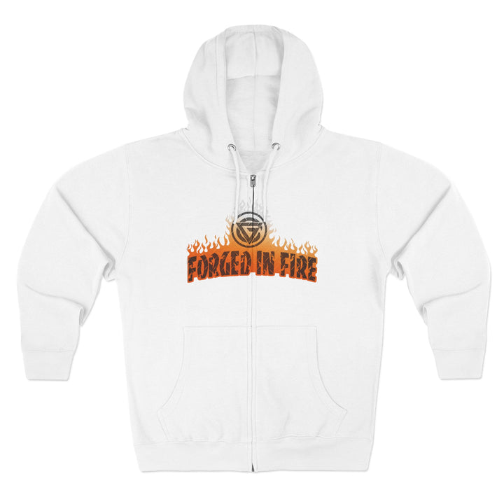 CG TIGER FLAME  ORANGE WHITE FADE /I AM THE ONE ZIP UP
