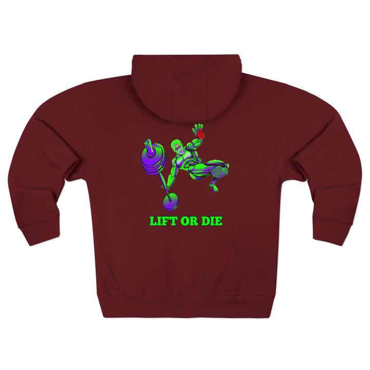 CG MAC JUMP PURPLE GREEN/LIFT OR DIE ZIP UP