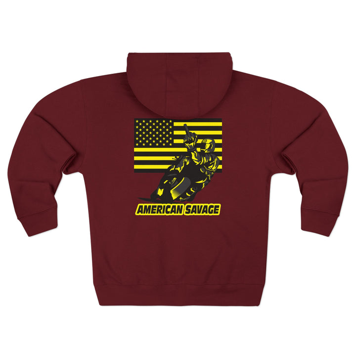 CG EZ RIDER BLACK YELLOW /AMERICAN SAVAGE ZIP UP