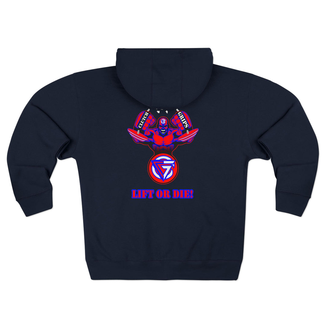 MAC SNAP RED BLUE /LIFT OR DIE ZIP UP