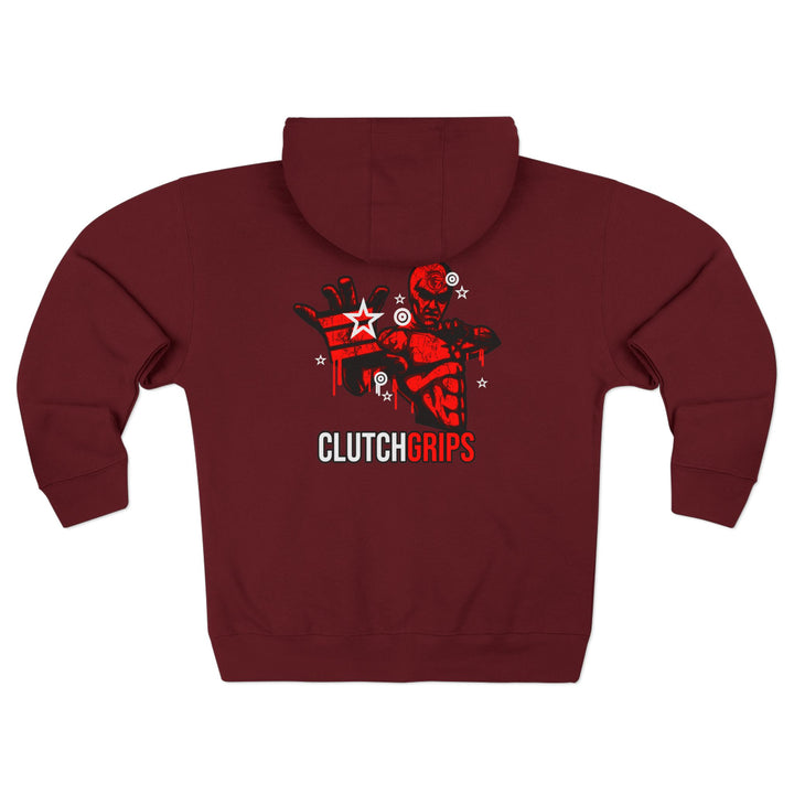 CG MASTER FLASH RED BLACK WHITE /CLUTCHGRIPS ZIP UP
