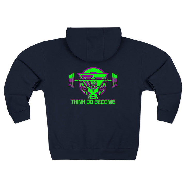 ENTER THE MAC PURPLE GREEN/THINK DO BECOME ZIP UP