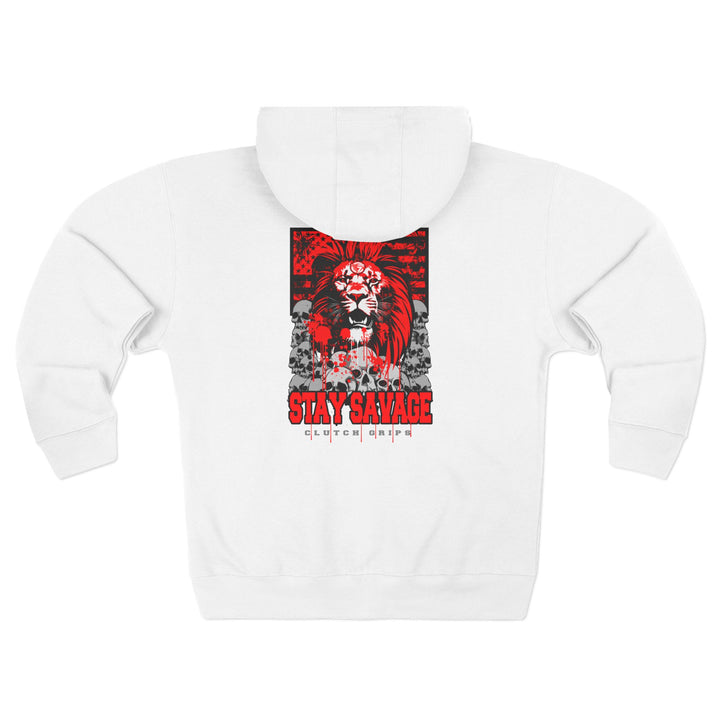 CG LION HEART RED BLACK /STAY SAVAGE ZIP UP