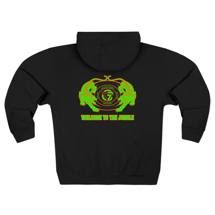 TIGER VS TIGER GREEN ORANGE /WELCOME TO THE JUNGLE ZIP UP