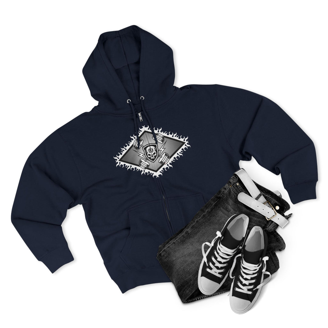 WICKED VIPER BLACK WHITE /LIFT OR DIE ZIP UP