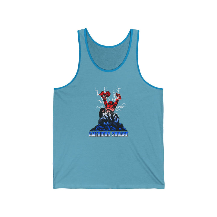 CG CONFIDENCE MAN  RED WHITE BLUE FADE /AMERICAN SAVAGE