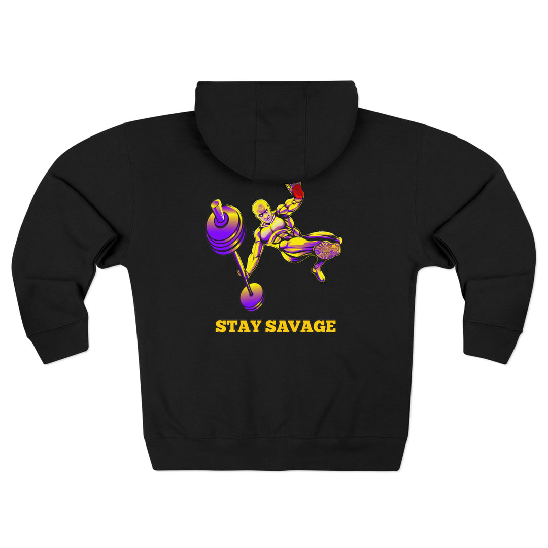 CG MAC JUMP PURPLE GOLD /STAY SAVAGE ZIP UP