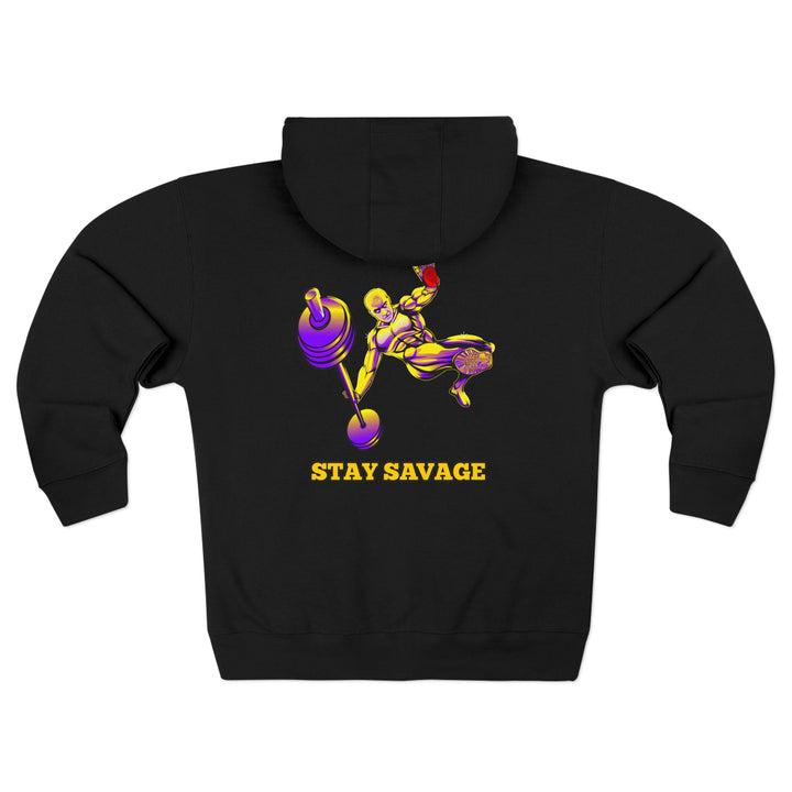 CG MAC JUMP PURPLE GOLD /STAY SAVAGE ZIP UP