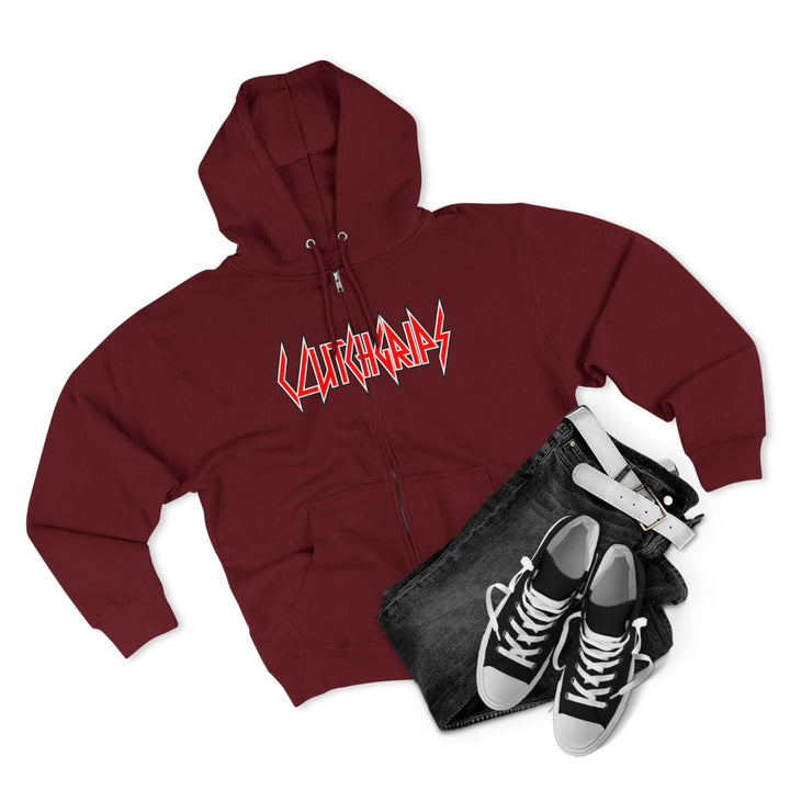 CG  NAVY SEAL TRIBUTE  RIP RED BLACK /AMERICAN BADASS ZIP UP