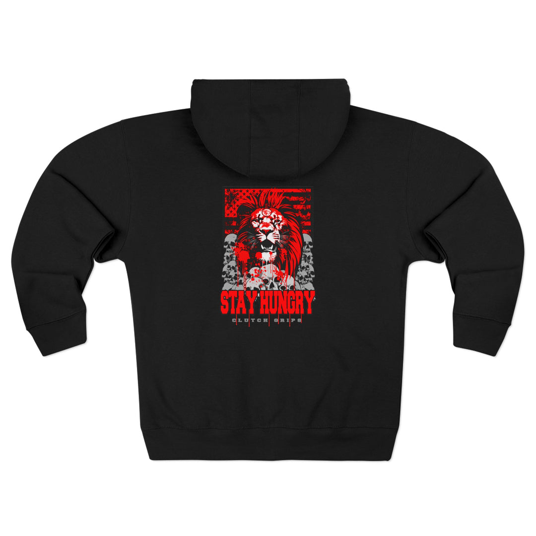 CG LION HEART RED BLACK/STAY HUNGRY ZIP UP