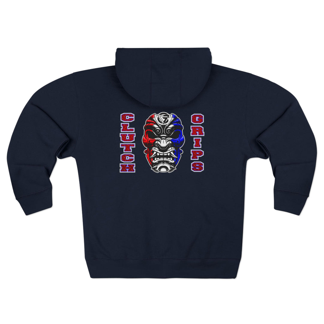 SAMURAI MASK RED WHITE BLUE /CLUTCHGRIPS  ZIP UP