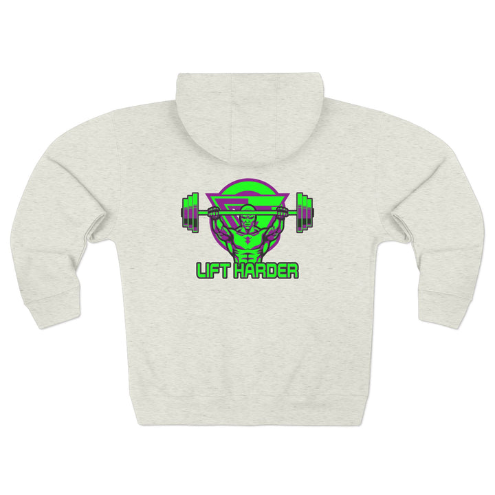 ENTER THE MAC PURPLE GREEN/LIFT HARDER ZIP UP