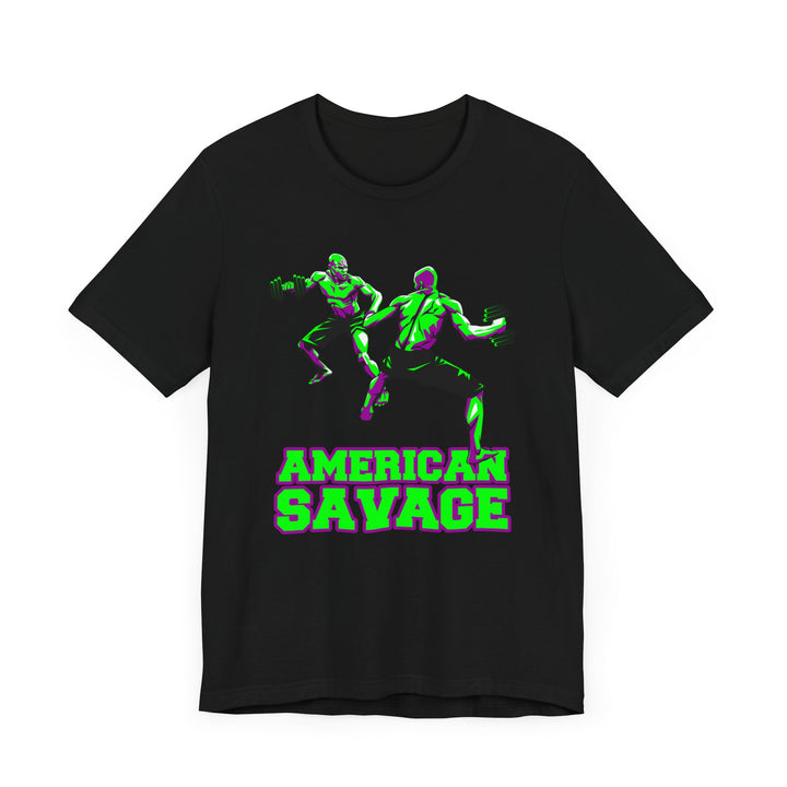 CG GREEN PURPLE MAN VS MAN /AMERICAN SAVAGE