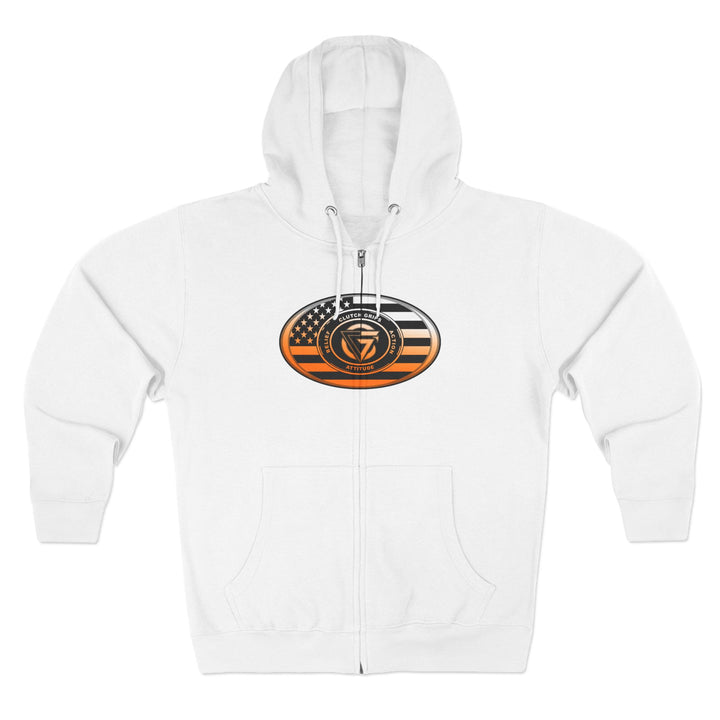 GRIP MASTER MAC ORANGE WHITE FADE/READY FOR WAR ZIP UP