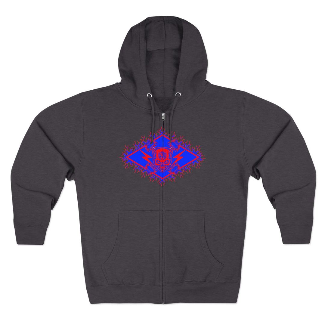 CG STAND OFF RED BLUE /KILL OR BE KILLED ZIP UP