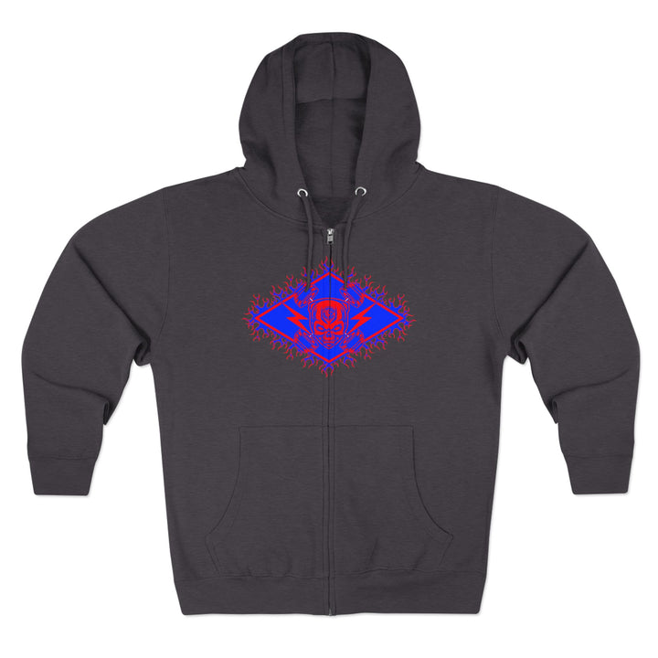 CG STAND OFF RED BLUE /KILL OR BE KILLED ZIP UP