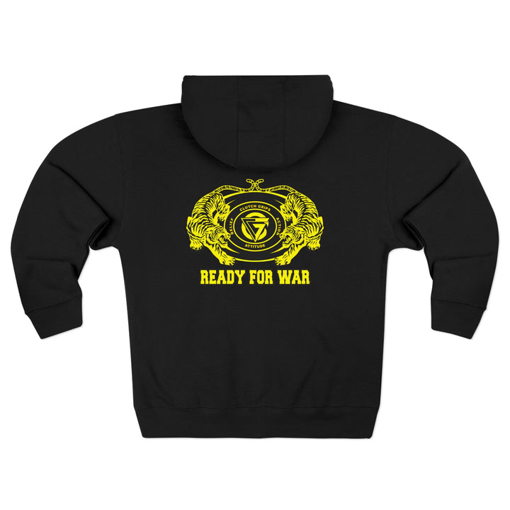 CG TIGER VS TIGER YELLOW BLACK /READY FOR WAR ZIP UP