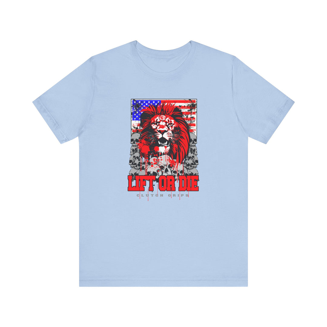 LIONHEART USA FLAG RED WHITE BLUE /LIFT OR DIE