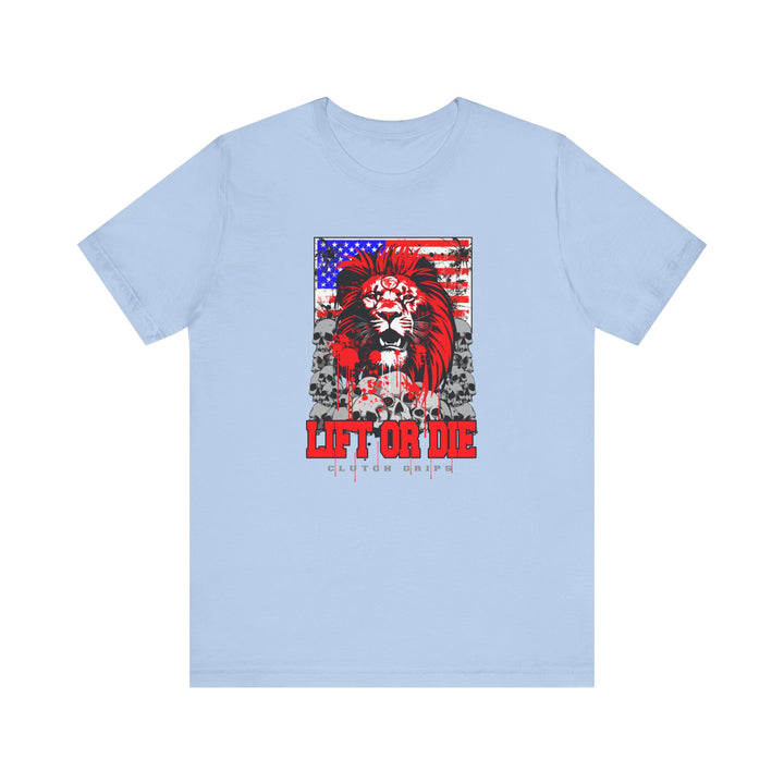 LIONHEART USA FLAG RED WHITE BLUE /LIFT OR DIE