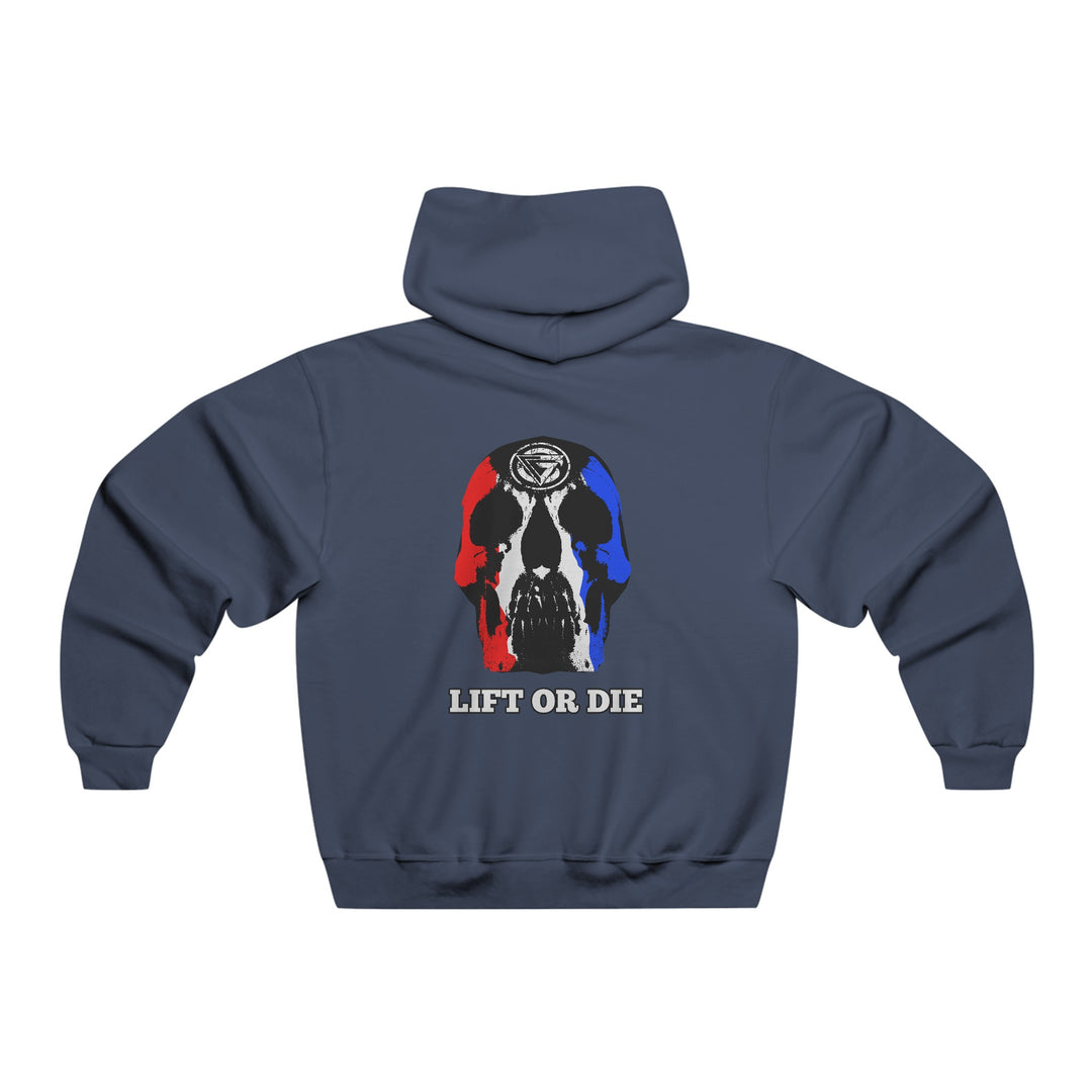 SKULLATOR- RED WHITE BLUE/LIFT OR DIE
