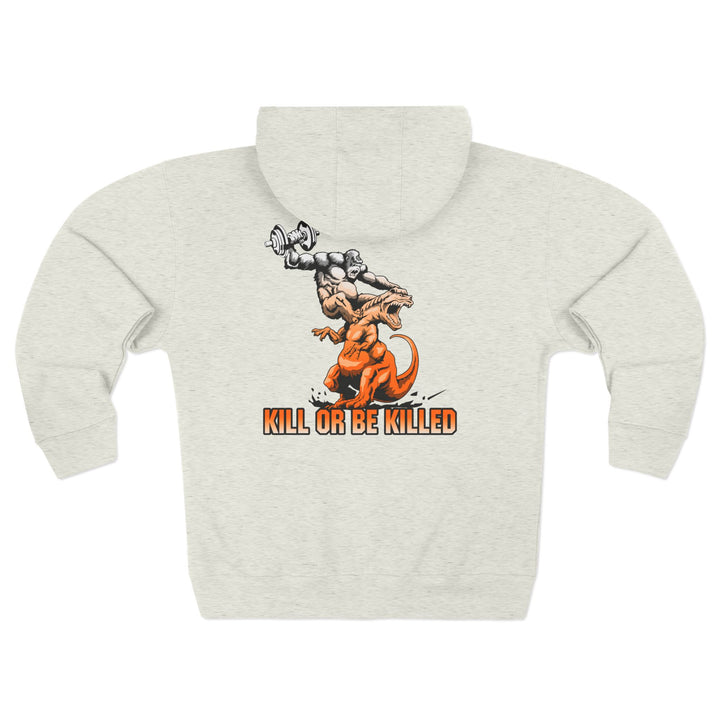 CG APE VS ZILLA 2ND FIGHT ORANGE WHITE FADE /KILL OR BE KILLED ZIP UP