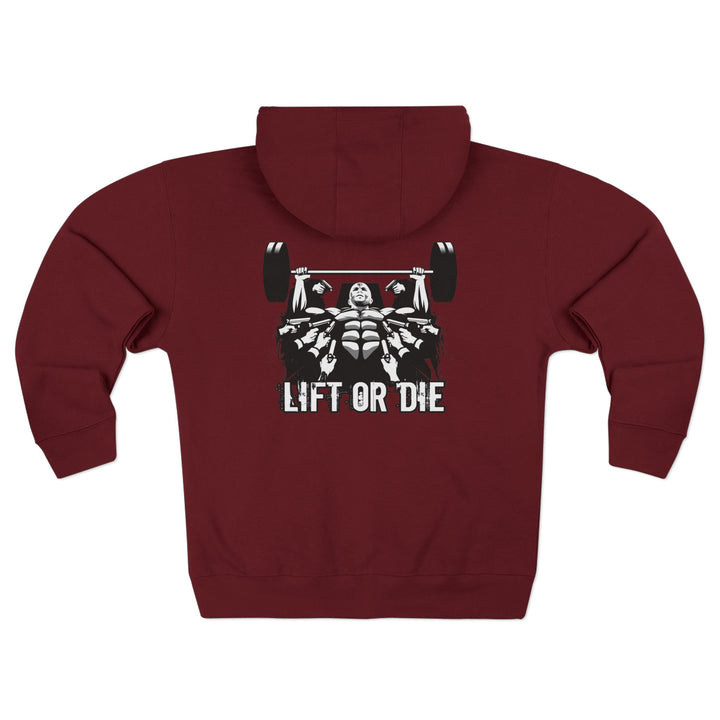 MAC WICK LIFT BLACK WHITE/LIFT OR DIE ZIP UP