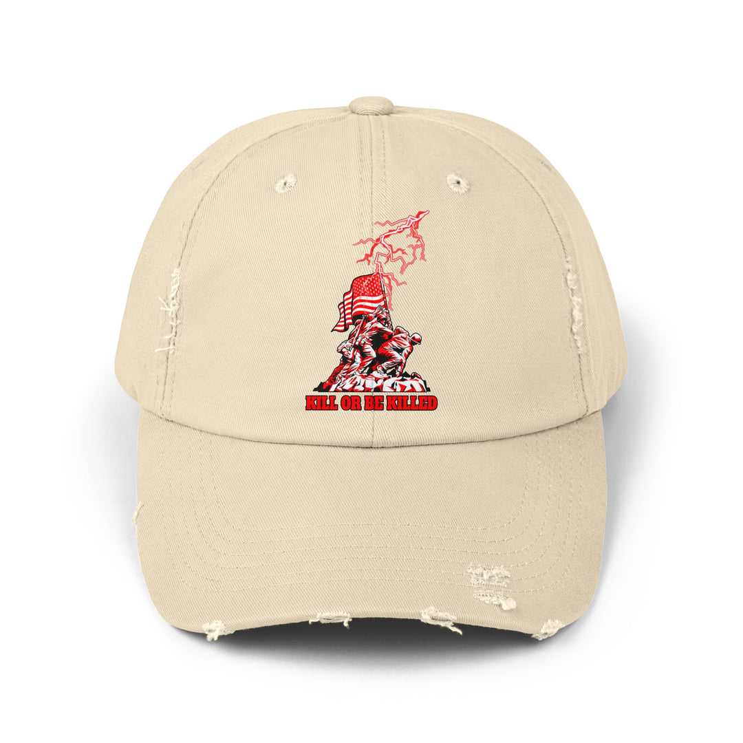 AMERICAN WARRIOR RED WHITE/KILL OR BE KILLED CAP