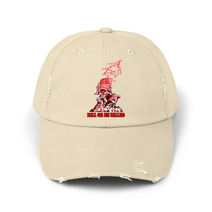 AMERICAN WARRIOR RED WHITE/KILL OR BE KILLED CAP