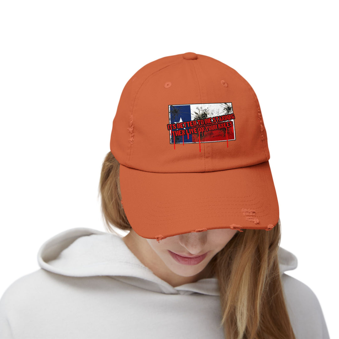 TEXAS FLAG BETTER TO DIE STANDING THEN LIVE O YOUR KNEE'S/CAP