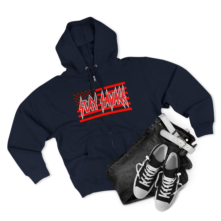 CG  NAVY SEAL TRIBUTE  RIP RED BLACK /DONT BE A BITCH ZIP UP