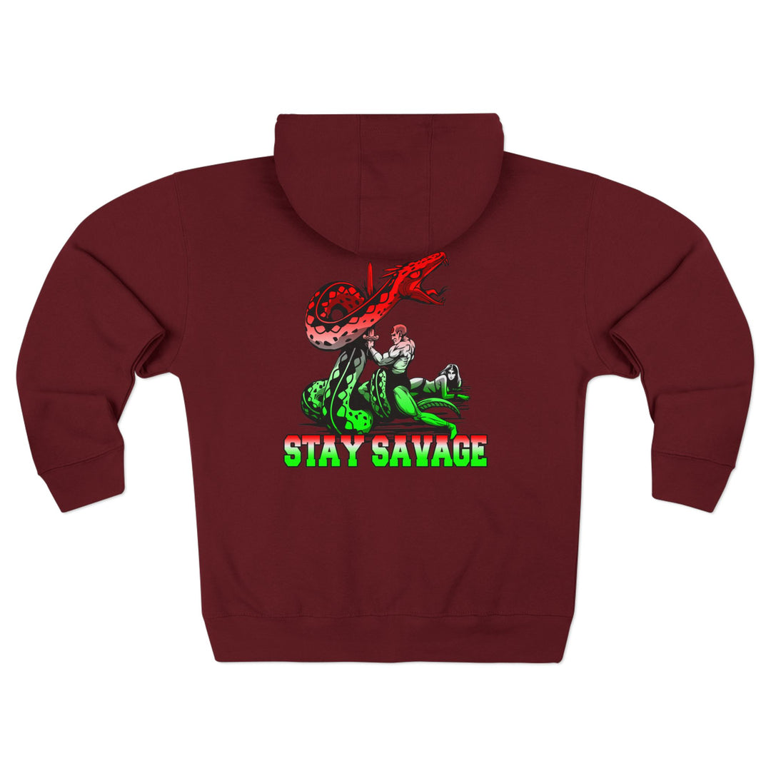 CG SERPENT SLAYER RED WHITE GREEN FADE /STAY SAVAGE ZIP UP