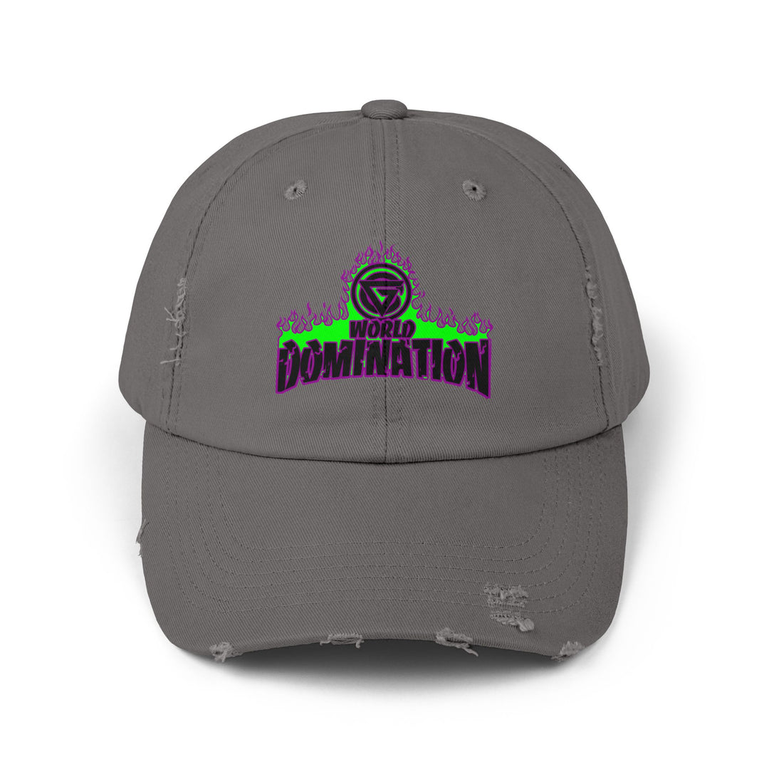 CG PURPLE GREEN FIRE /WORLD DOMINATION CAP