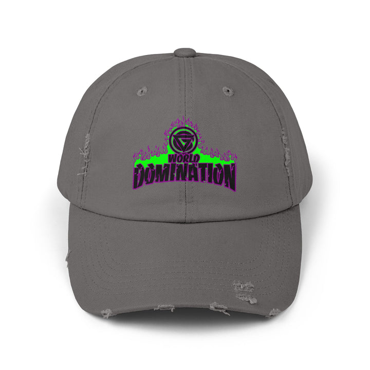 CG PURPLE GREEN FIRE /WORLD DOMINATION CAP