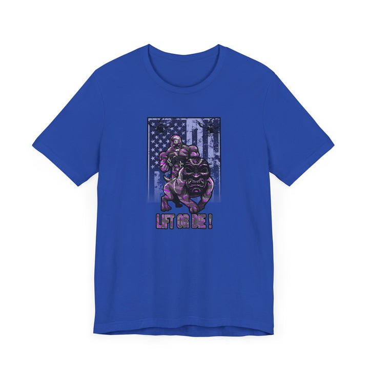 ANGRY DOG PURPLE CAMO FLAG/LIFT OR DIE