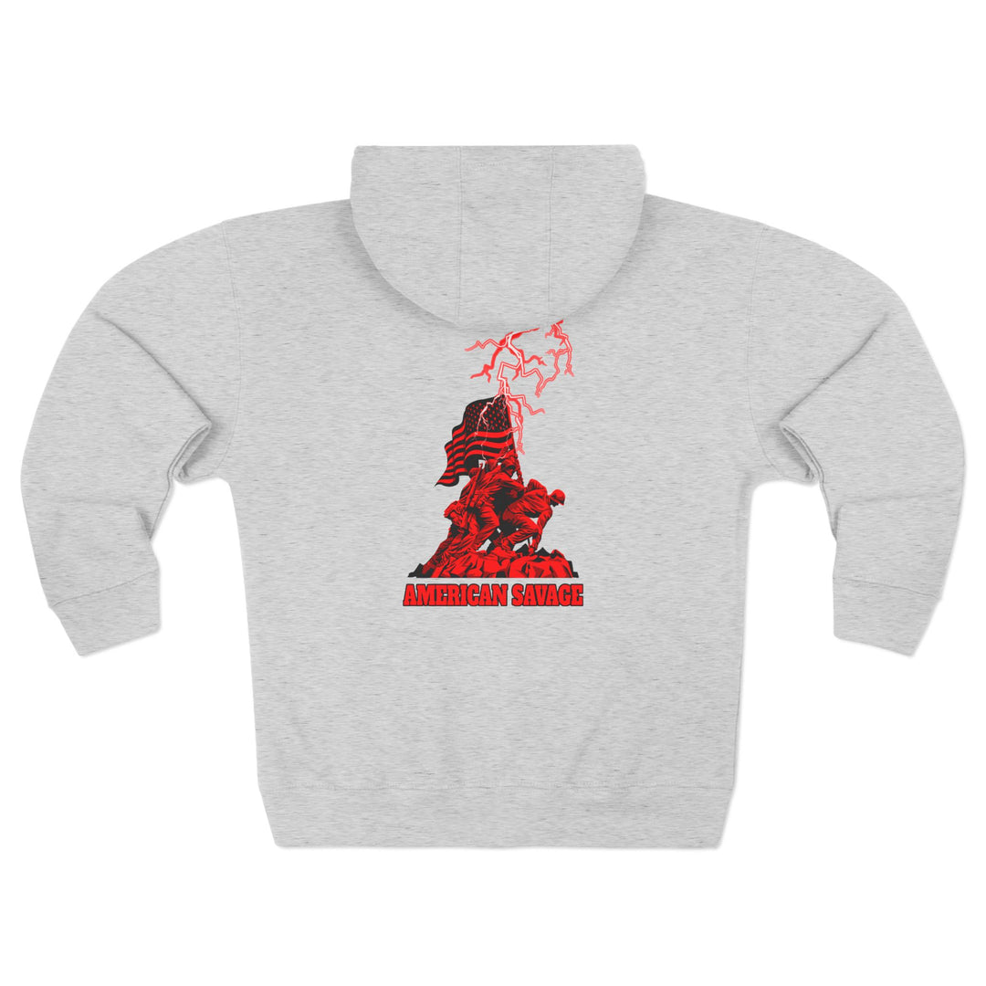 CG  AMERICAN WARRIORS RED  /AMERICAN SAVAGE ZIP UP