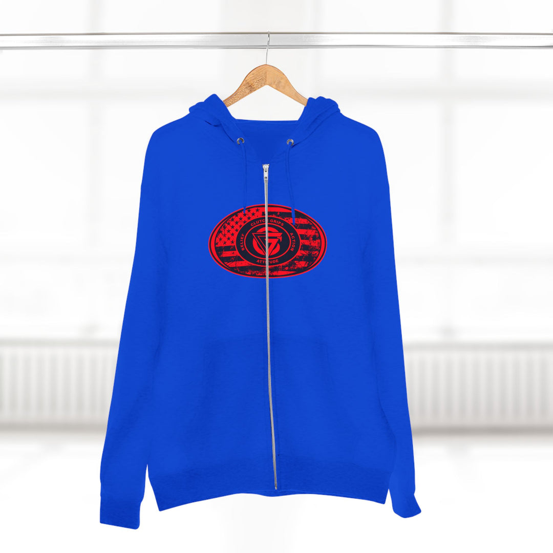 CG  NAVY SEAL TRIBUTE  RIP RED BLACK /AMERICAN SAVAGE ZIP UP