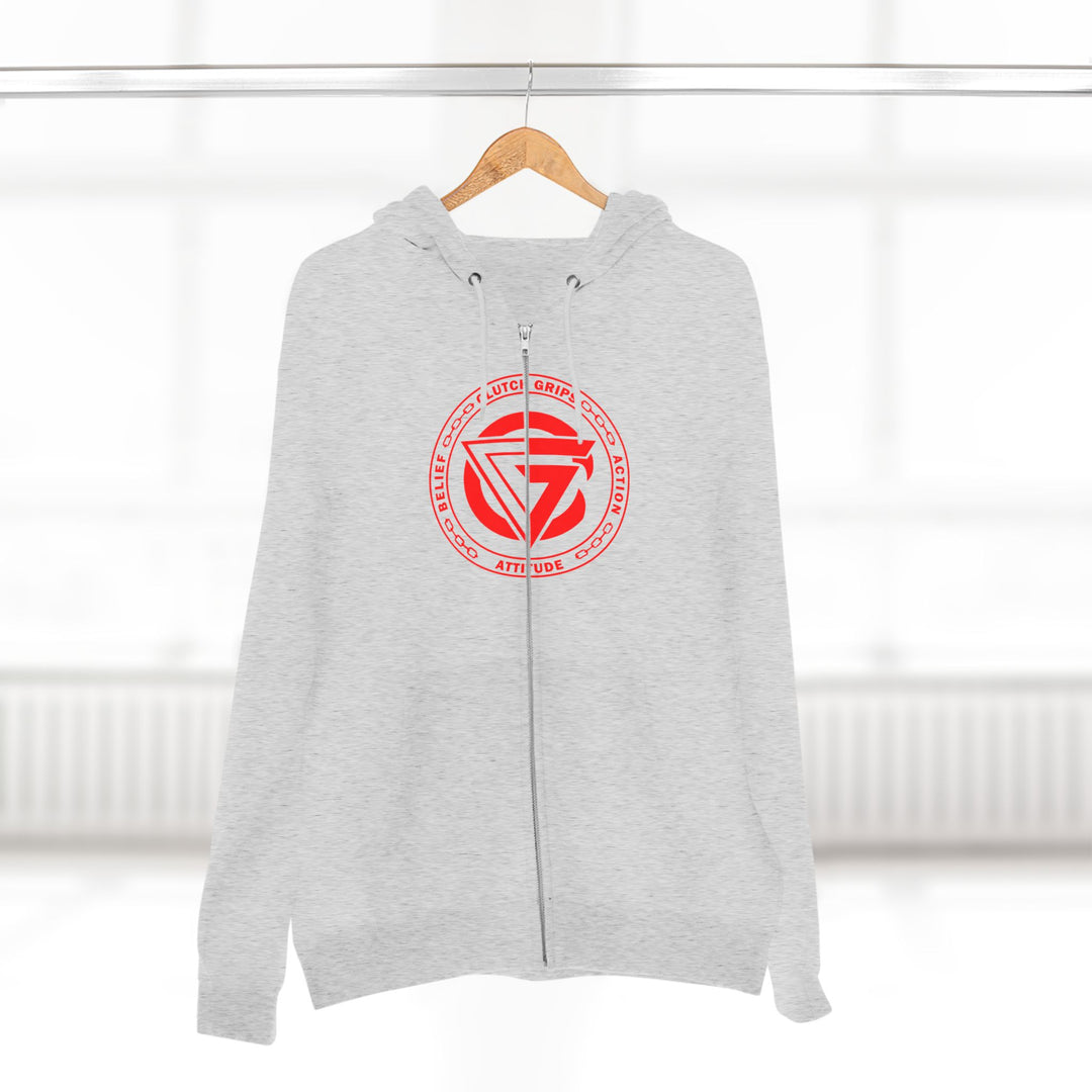 SAMURAI MASTER TRAINER RED WHITE BLACK /LIFT OR DIE ZIP UP