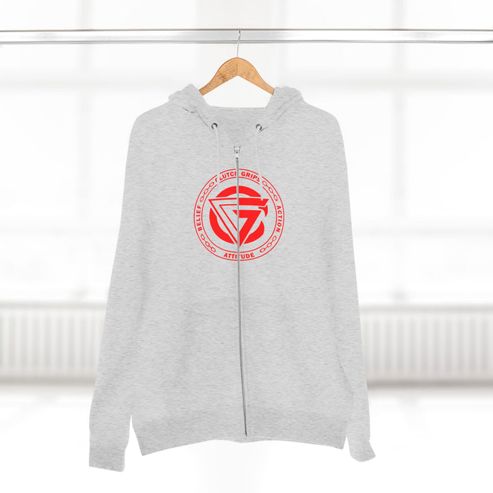 SAMURAI MASTER TRAINER RED WHITE BLACK /LIFT OR DIE ZIP UP