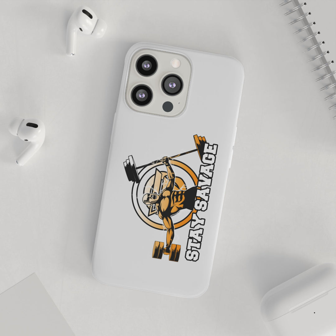 SPARTAN LIFT ORANGE WHITE PHONE CASE/STAY SAVAGE