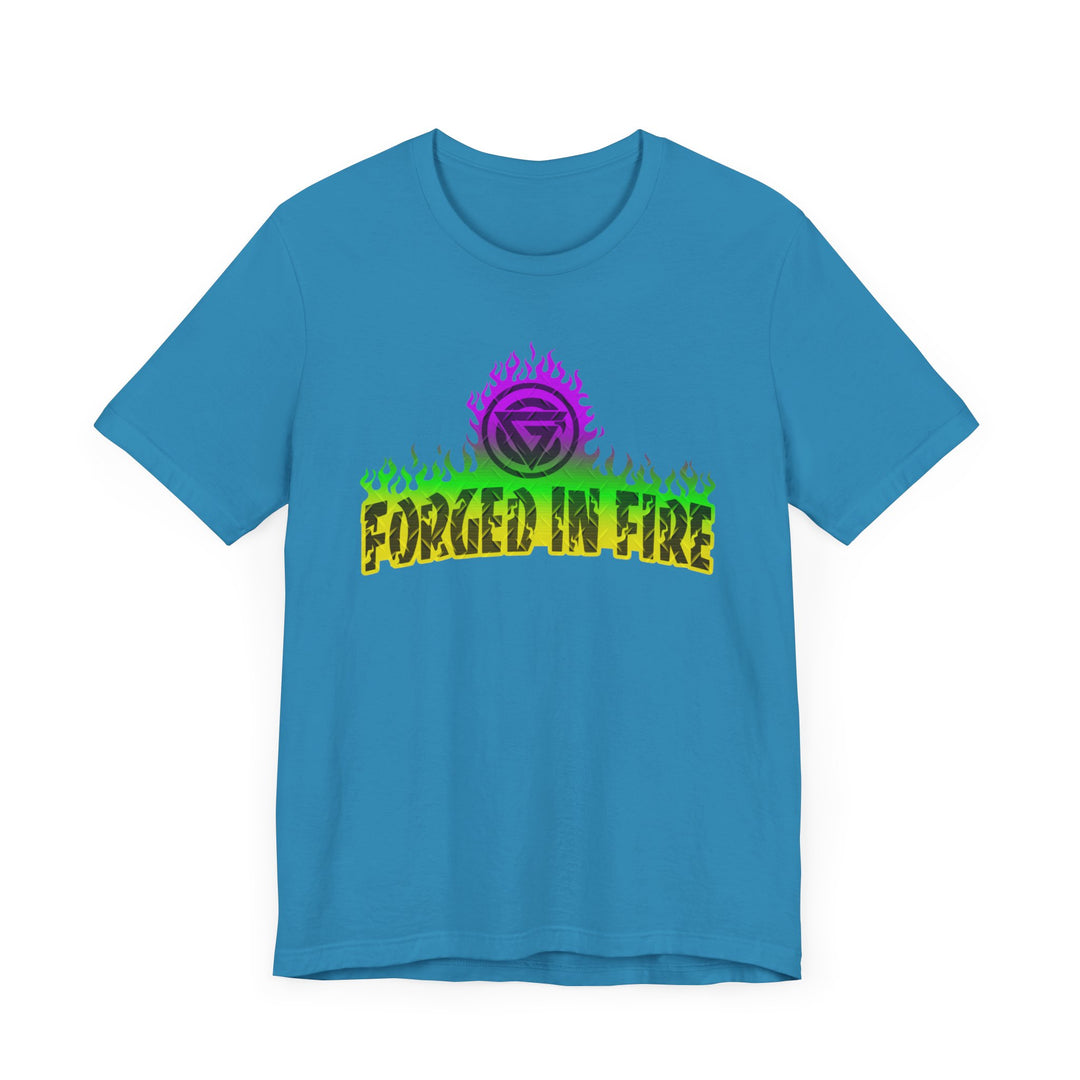 FORGED IN FIRE YELLOW GREEN PURPLE /DIAMOND PLATE STYLE