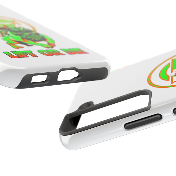 ANGRY DOG ORANGE GREEN PHONE CASE /LIFT OR DIE