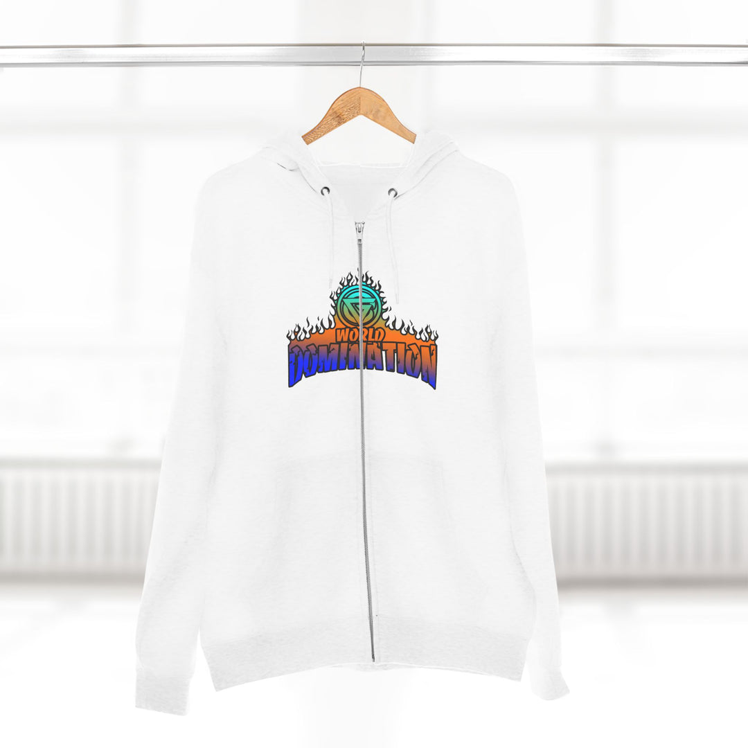 CG SKULLATOR BLUE ORANGE AQUA /WORLD DOMINATION ZIP UP