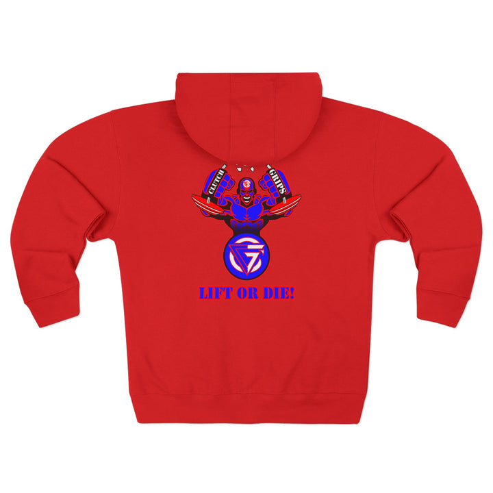 MAC SNAP RED BLUE/LIFT OR DIE ZIP UP
