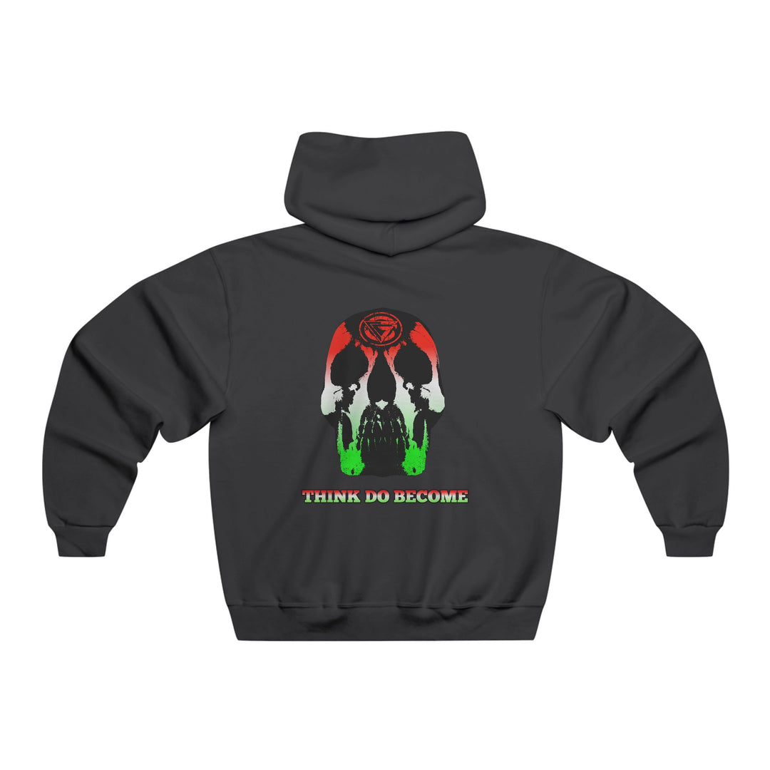 SKULLATOR- RED WHITE GREEN FADE/THINK DO BECOME