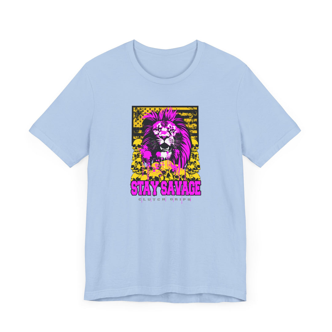 LION HEART FREEDOM TEE PURPLE GOLD /STAY SAVAGE
