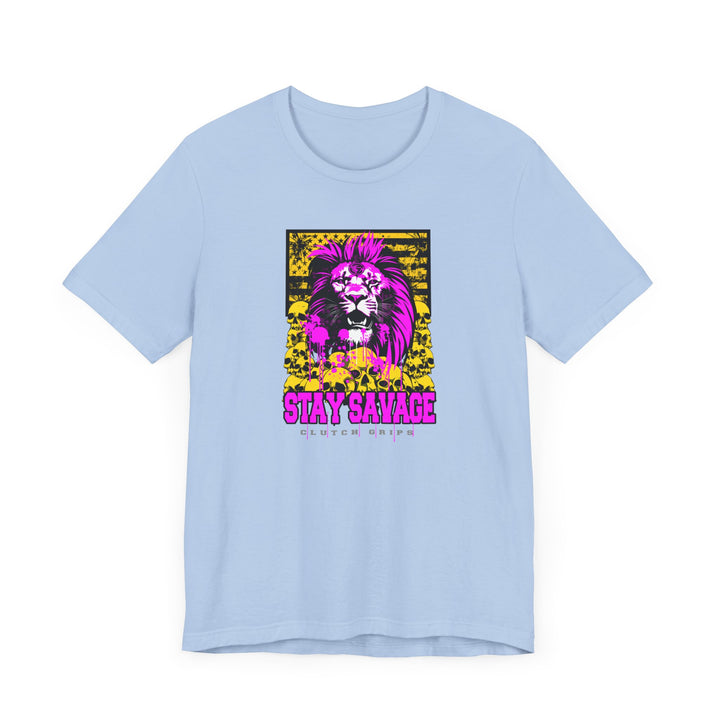 LION HEART FREEDOM TEE PURPLE GOLD /STAY SAVAGE