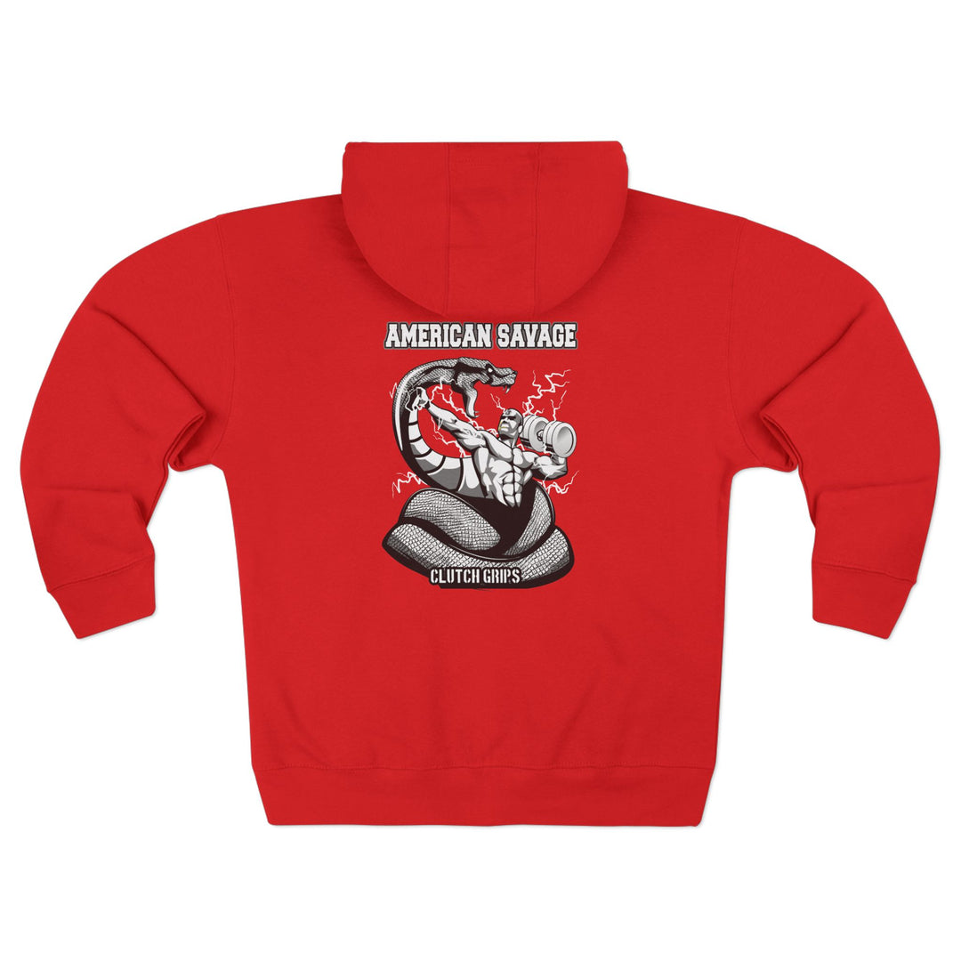MACVS SNAKE BLACK WHITE /AMERICAN SAVAGE ZIP UP